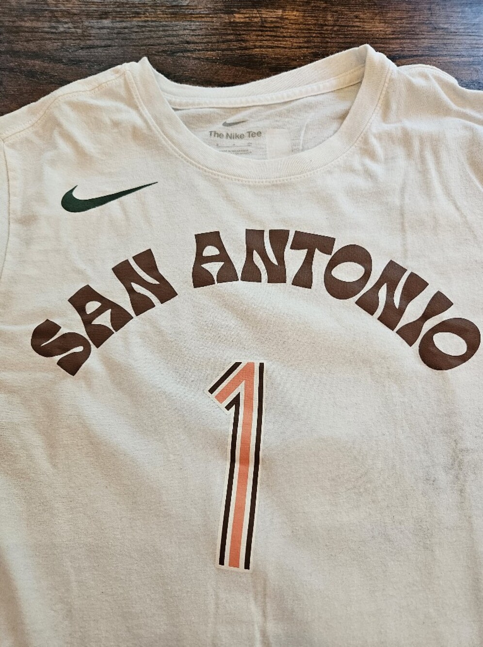 Nike Wembanyama City Edition Tee Sz S - Picture 5 of 7